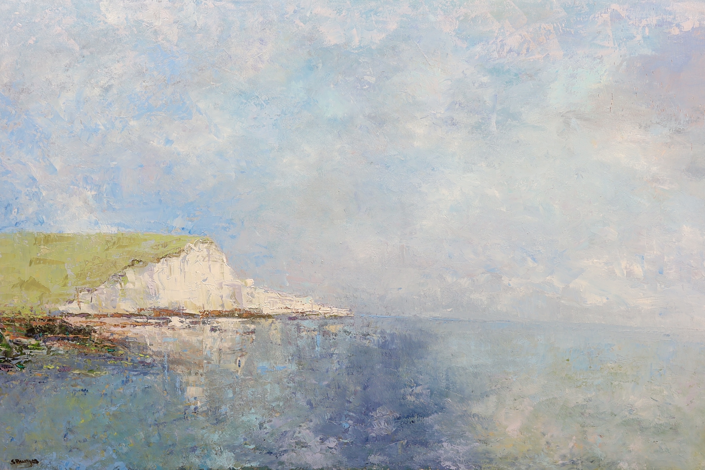 Sarah Burges (Contemporary), oil on board, 'The Seven Sisters', signed, 81 x 122cm